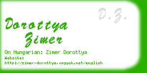 dorottya zimer business card